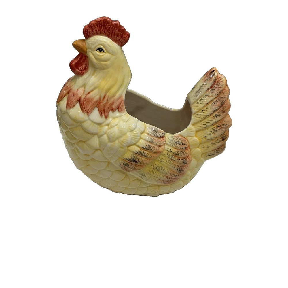 Storyteller Arts Rachael Elizondo Rooster Ceramic Dish Bowl Kitchen Decor Vtg - Picture 2 of 7